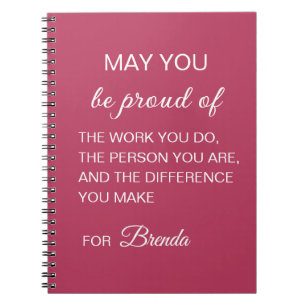 Personalized May You Be Proud  Notebook