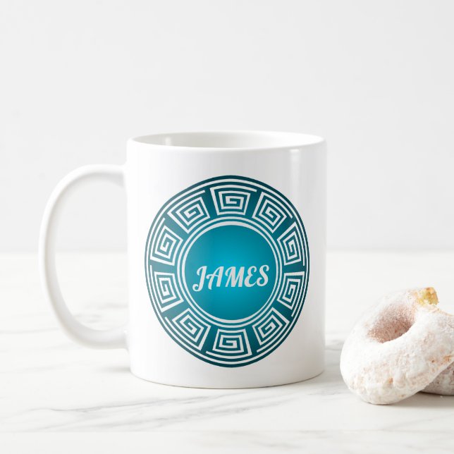 Personalized Maya Symbol Coffee Mug (With Donut)
