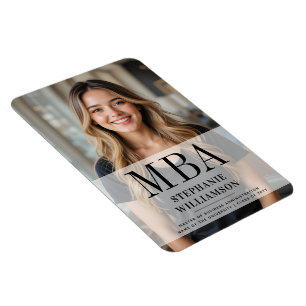 Personalized MBA Business School Graduation Magnet