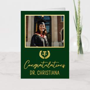 Personalized MD Doctor of Medicine Graduation Foil Greeting Card