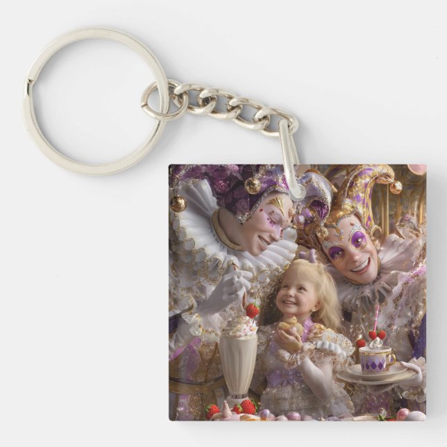  Personalized Meal Placemats Keychain (Front)