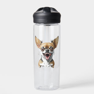Personalized Mean Chihuahua   Funny Dogs Water Bottle