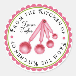 Personalized Measuring Spoon Kitchen Stickers
