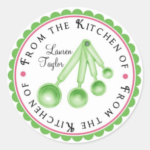 Personalized Measuring Spoon Kitchen Stickers