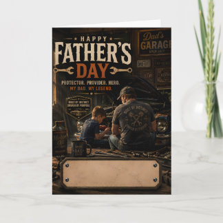 Personalized Mechanic Father's Day Card