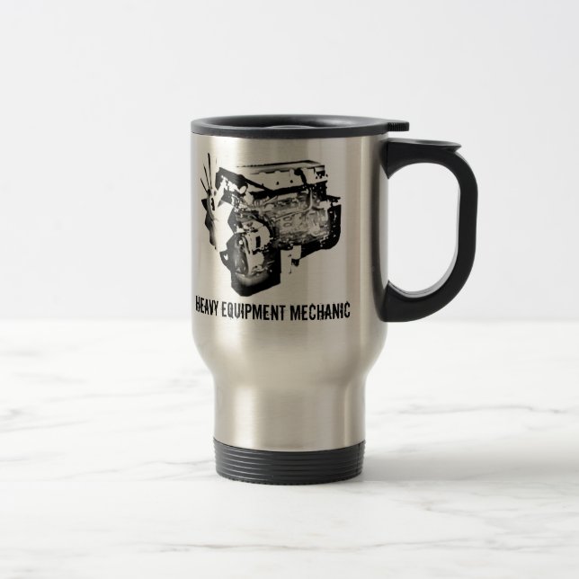 Personalized mechanic travel mug (Right)