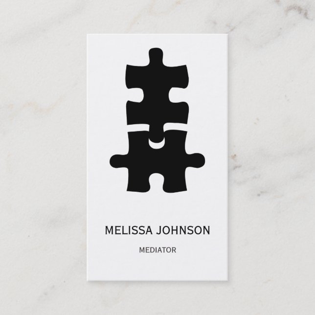 Personalized Mediator Business Cart Card (Front)