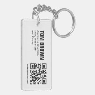 Personalized Medical Alert Tag EPIPEN Keychain