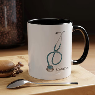 Personalized Medical Assistant Stethoscope Name Mug