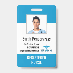 Personalized Medical Centre Employee Photo ID Badge
