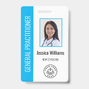 Personalized Medical Employee Logo & Photo ID Badge