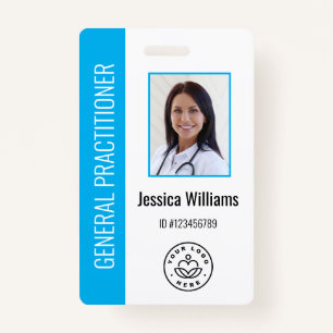 Personalized Medical Employee Logo & Photo ID Badge