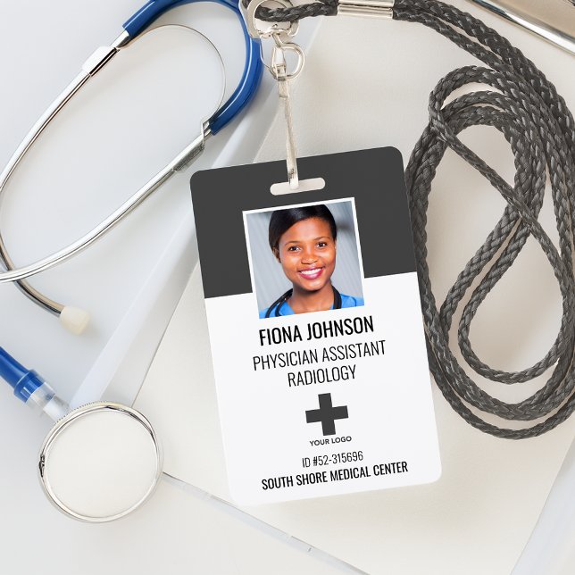 Personalized Medical Employee Logo Photo ID Badge (Personalized Medical Employee Logo Photo ID Badge)