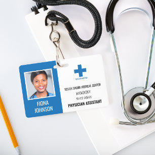 Personalized Medical Employee Logo Photo ID Badge