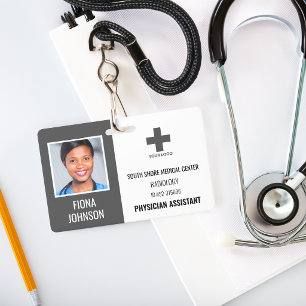 Personalized Medical Employee Logo Photo ID Badge