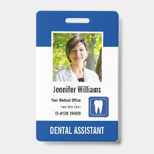 Personalized Medical Employee Logo Photo ID Badge