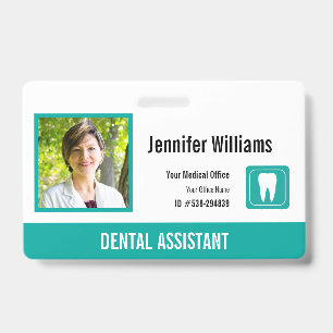 Personalized Medical Employee Logo Photo ID Badge