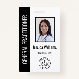 Personalized Medical Employee Logo & Photo ID Badge