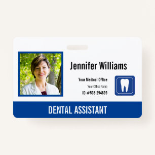 Personalized Medical Employee Logo Photo ID Badge