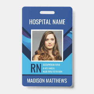 Personalized Medical Employee Photo ID Badge
