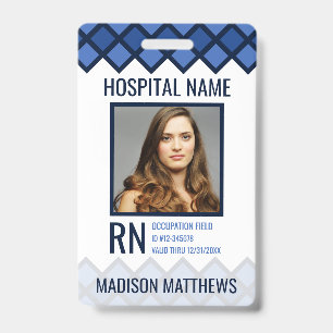 Personalized Medical Employee Photo ID Badge