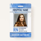 Personalized Medical Employee Photo ID Badge
