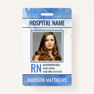 Personalized Medical Employee Photo ID Badge