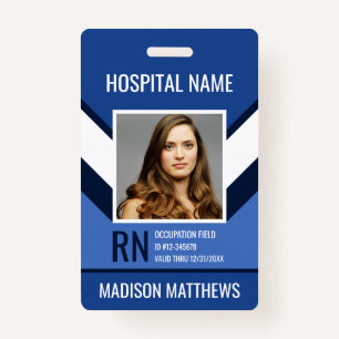 Personalized Medical Employee Photo ID Badge