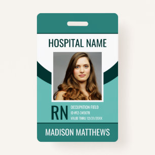 Personalized Medical Employee Photo ID Badge