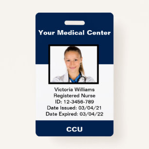 Personalized Medical Employee Photo ID Badge