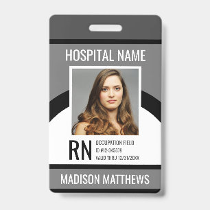Personalized Medical Employee Photo ID Badge