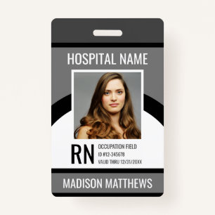 Personalized Medical Employee Photo ID Badge