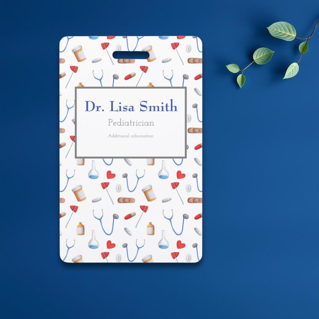 Personalized medical equipment doctor nurse badge (Creator Uploaded)