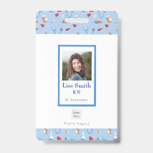 Personalized Medical Equipment Registered Nurse ID Badge