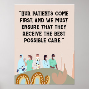 Personalized medical poster for hospital