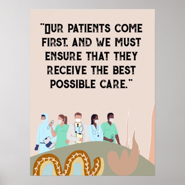 Personalized medical poster for hospital  (Front)