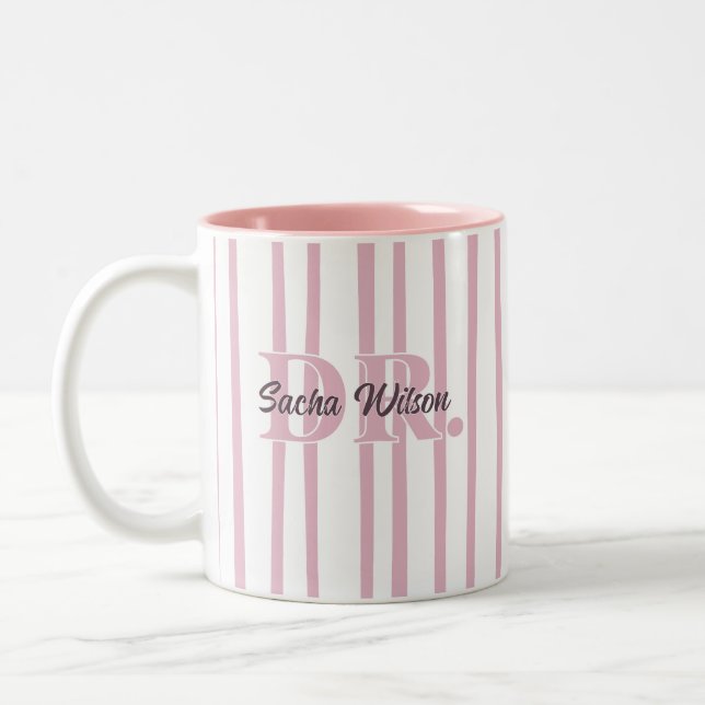 Personalized Medical Professional Gift Two-Tone Coffee Mug (Left)
