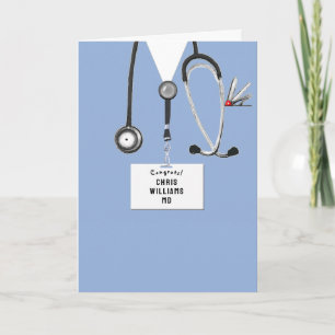 personalized medical school graduation card