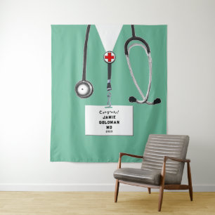 Personalized Medical School Graduation Congrats Tapestry
