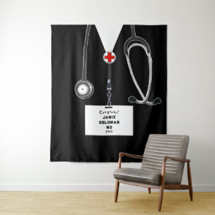 Personalized Medical School Graduation Congrats Tapestry
