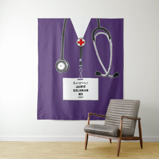 Personalized Medical School Graduation Congrats Tapestry
