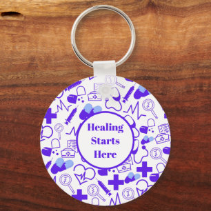 Personalized Medical Theme Healthcare Professional Keychain