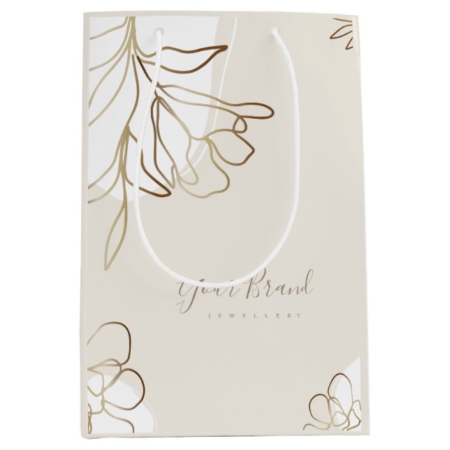 Personalized Medium Paper Bag Elegant Design (Front)