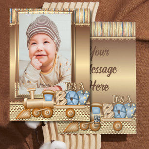 Personalized Meet Our New Baby Announcement 