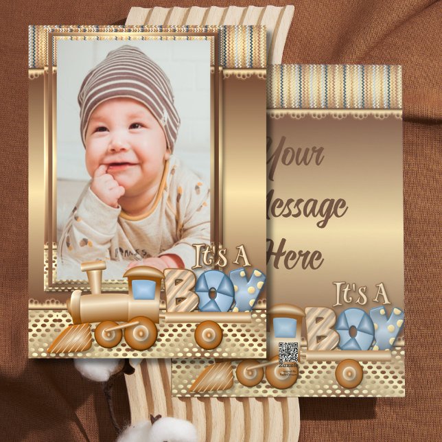 Personalized Meet Our New Baby Announcement  (Creator Uploaded)