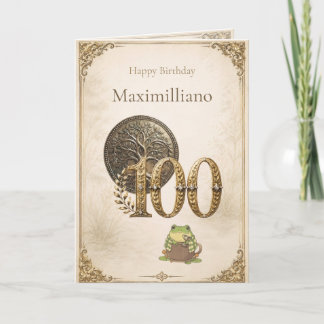 Personalized Meet Zochi 100th Birthday Card