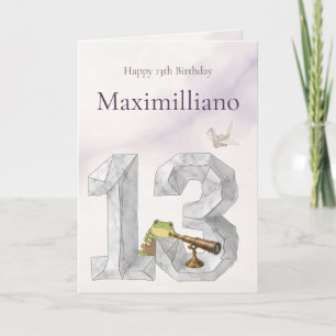 Personalized Meet Zochi 13th Birthday Card