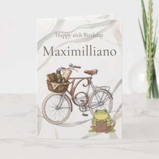 Personalized Meet Zochi 16th Birthday Card