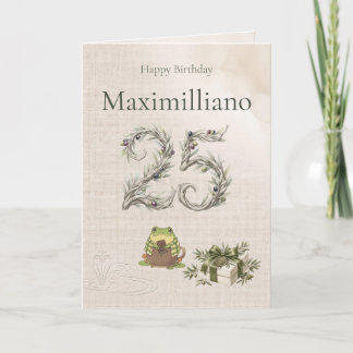 Personalized Meet Zochi 25th Birthday Card
