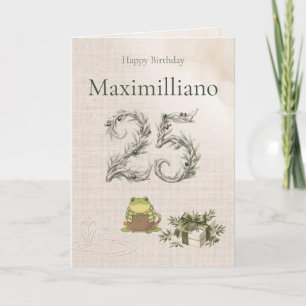 Personalized Meet Zochi 25th Birthday Card